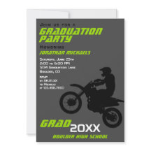 Dirt Bike Motocross PHOTO Green Graduation 