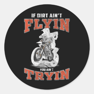 Dirt Bike Motorcycle Supercross MX Motocross Classic Round Sticker