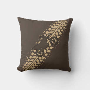 Dirt Bike Mud Throw Pillow
