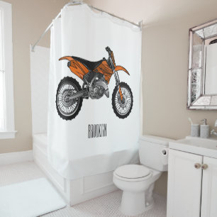 Dirt bike off-road motorcycle / motocross cartoon 