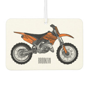 Dirt bike off-road motorcycle / motocross cartoon air freshener
