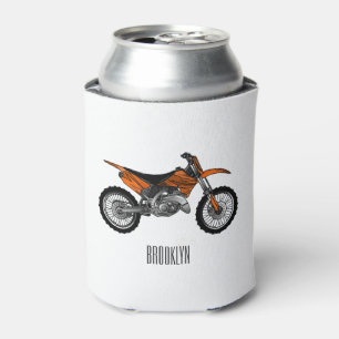 Dirt bike off-road motorcycle / motocross cartoon  can cooler
