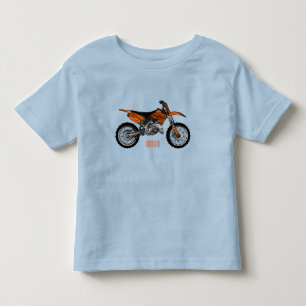 Dirt bike off-road motorcycle / motocross cartoon toddler t-shirt