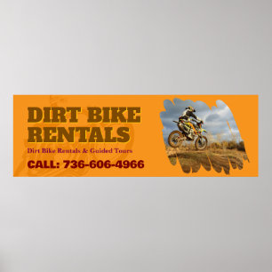 Dirt Bike Rental Custom  Poster