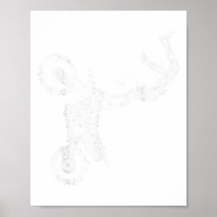 Dirt Bike Rider Motocross Enduro Dirt Biking Men K Poster