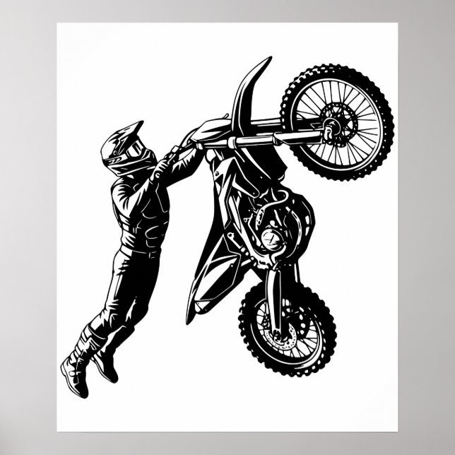 Dirt Bike Rider  Poster (Front)