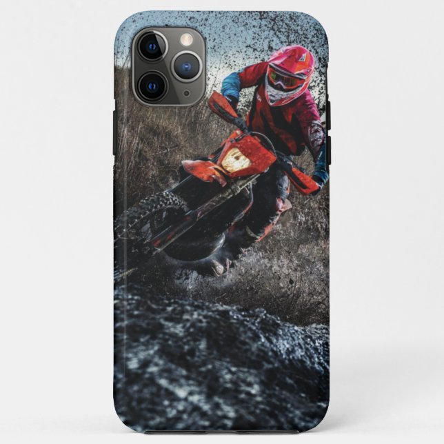 Dirt bike rider throw pillow Case-Mate iPhone case (Back)