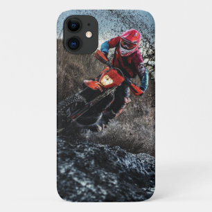 Dirt bike rider throw pillow iPhone 11 case