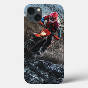Dirt bike rider throw pillow iPhone 13 case
