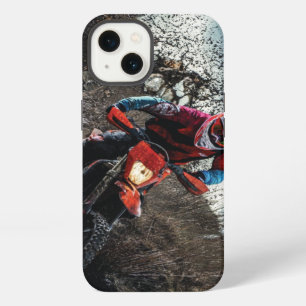 Dirt bike rider throw pillow iPhone 13 case