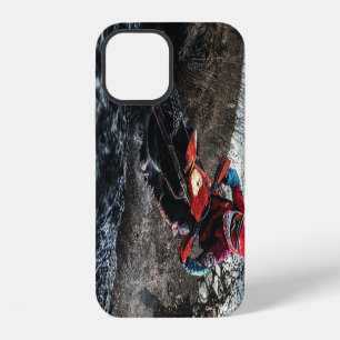 Dirt bike rider throw pillow iPhone 12 case