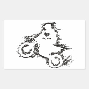 DIRT BIKE (scribble black) Sticker