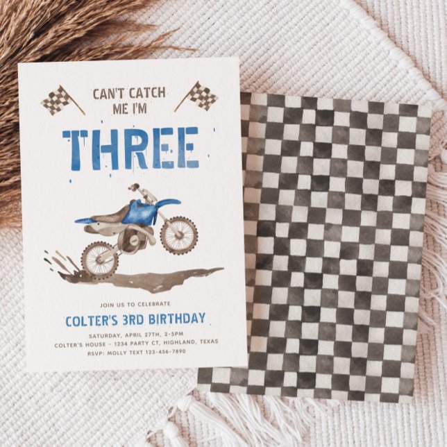 Dirt Bike Third Birthday Invitation  (Creator Uploaded)