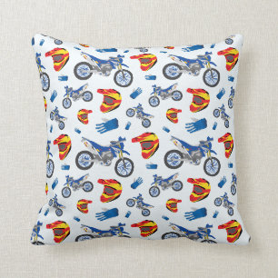 Dirt Bike Throw Pillow