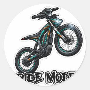 Dirt Bike Wheelie Sticker – Off-Road Motorcycle De
