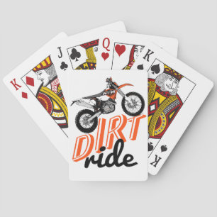 Dirt bikes playing cards