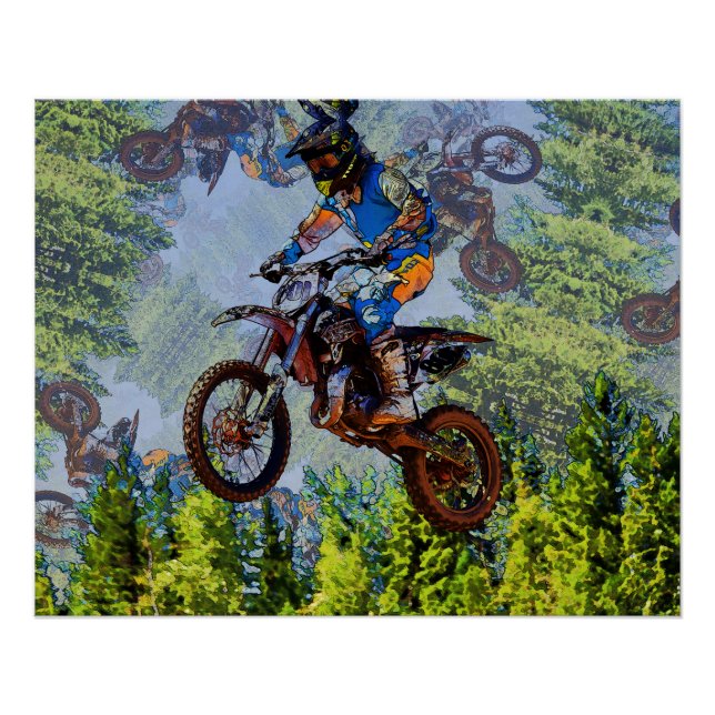 Dirt-Biking Fools- Motocross Racers  Poster (Front)