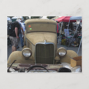 Dirt Covered Car Postcard