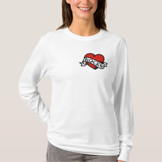 Dirt Dames Heart Front, Large Logo Back T-Shirt