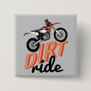 Dirt racing 2 inch square button