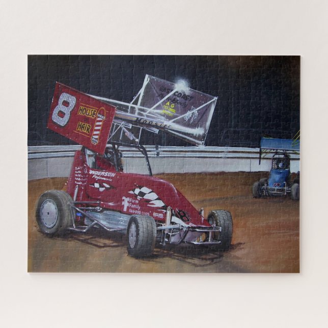 Dirt Racing Jigsaw Puzzle (Horizontal)