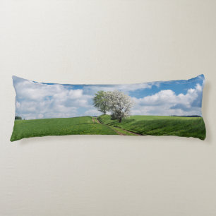 Dirt Road and Apple Trees Body Pillow