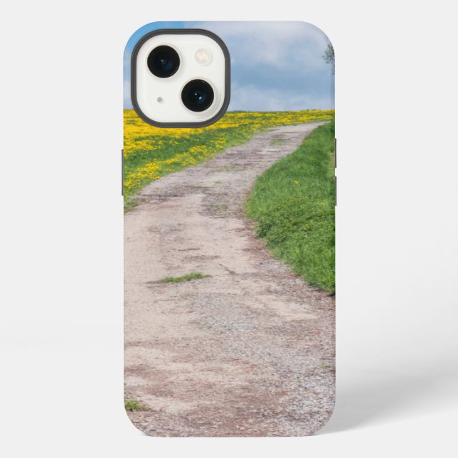 Dirt Road and Tree iPhone Case (Back)