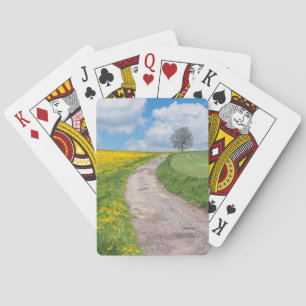 Dirt Road and Tree Playing Cards