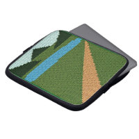 Dirt Road Artisan Crochet Print Electronics Bag   