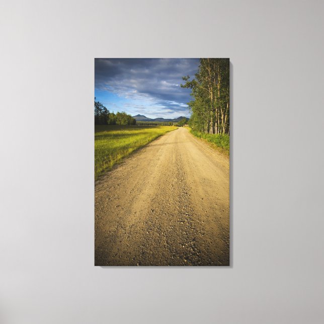 Dirt Road in Eagle, Alaska Canvas Print (Front)