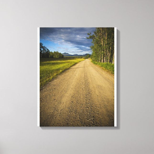 Dirt Road in Eagle, Alaska Canvas Print (Front)