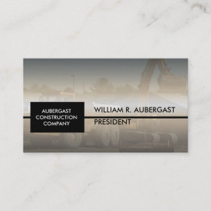 Dirt   Soil Construction Company Hauling Business Business Card