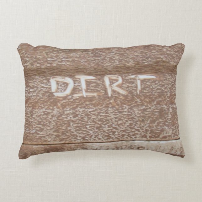 Dirt 'Tailgate Talk' Accent Pillow (Front)