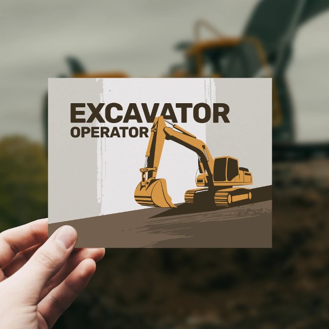 Dirt Texture - Excavator Operator Postcard (Excavator Operator Postcard)