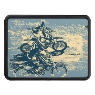 Dirt Track - Motocross Racing Trailer Hitch Cover