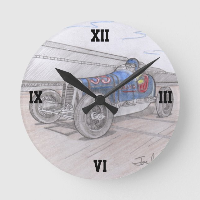 DIRT TRACK RACER clock (Front)