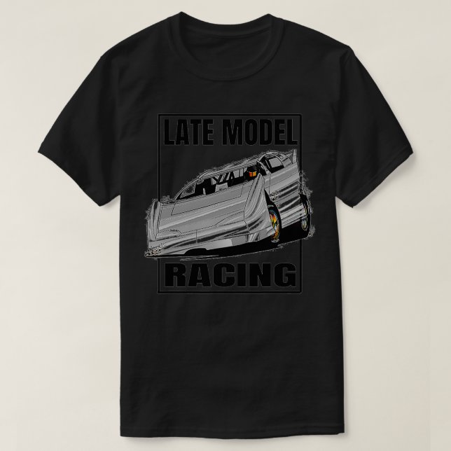 Dirt Track Racing Apparel Late Model Racing  T-Shirt (Design Front)