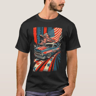 Dirt Track Racing Automobile Race American Indepen T-Shirt