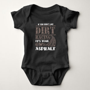 Dirt Track Racing Motorsport Mud Truck Car Racer Baby Bodysuit
