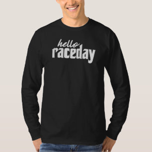 Dirt Track Racing Racetrack Hello Raceday Race Car T-Shirt