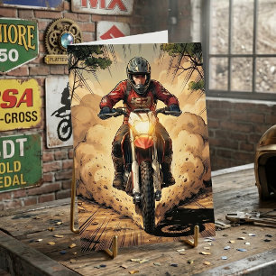 Dirt Trails & Birthday Tales   Teenage Boy Card