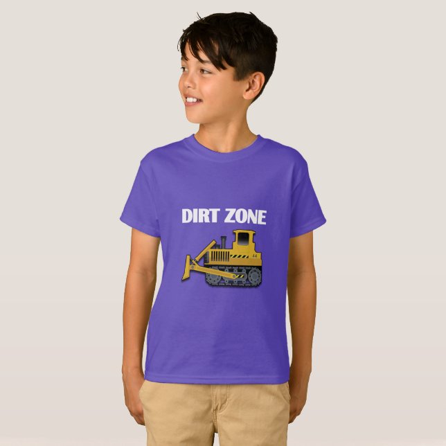 Dirt Zone (Bulldozer) - Kids' Basic T-Shirt (Front Full)