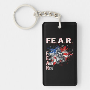 Dirtbike Motocross Forget everything and ride MX Keychain