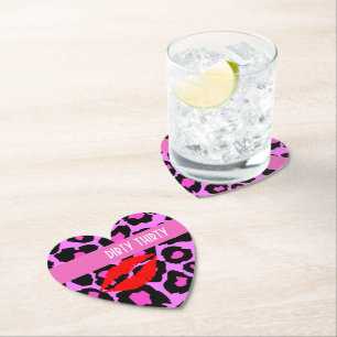 Dirty 30 Dirty Girl 30th Birthday Party Favours Paper Coaster