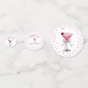Dirty 30 Pink Coquette Birthday Party Confetti