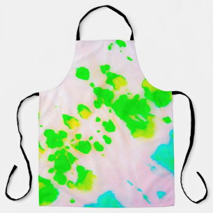 Dirty Art Graffiti. Abstract Decorative Sunny Ikat Apron