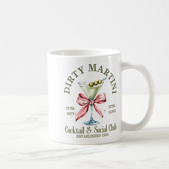 Dirty Bachelorette Martini Tail Club Martini Drink Coffee Mug (Right)