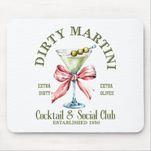 Dirty Bachelorette Martini Tail Club Martini Drink Mouse Pad