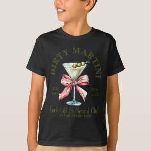 Dirty Bachelorette Martini Tail Club Martini Drink T-Shirt