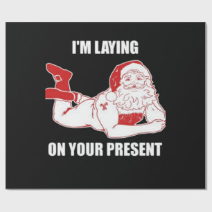 Dirty Bad Naughty Santa Wrapping Paper